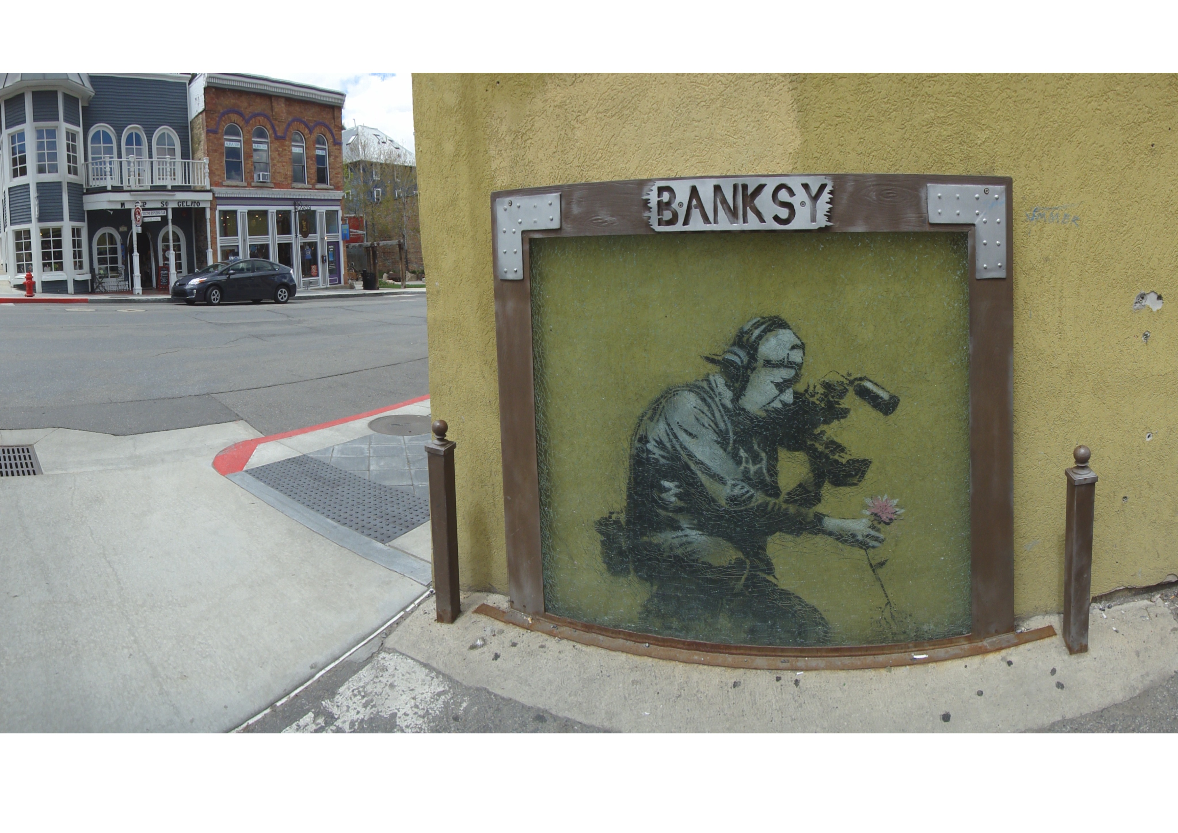 BANKSY 新商品 壁紙アート バンクシー インテリア 絵画 デジタルプリント のり無し 塩化ビニル樹脂系壁紙