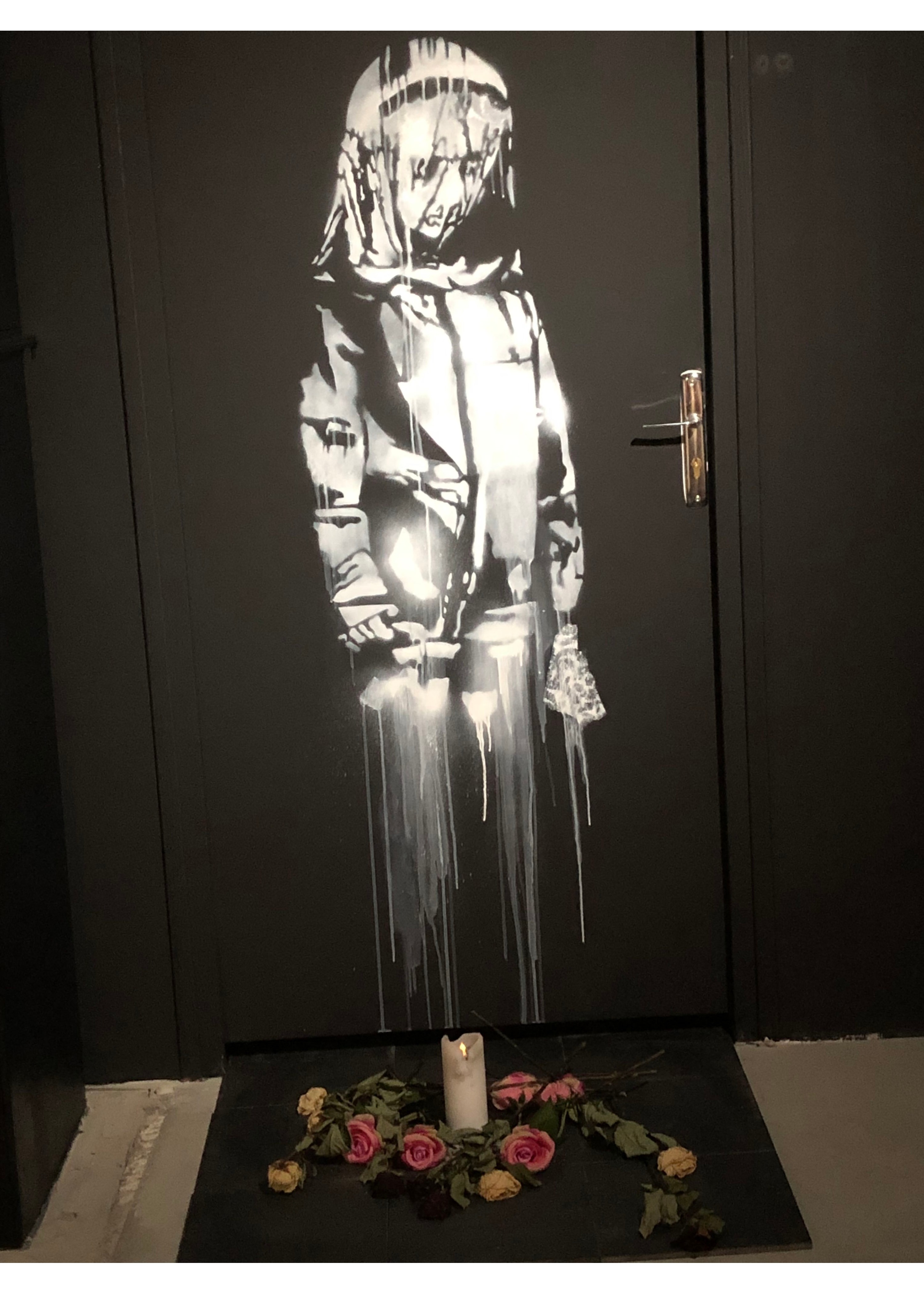 新商品 壁紙アート バンクシー BANKSY インテリア 絵画 デジタルプリント のり無し 塩化ビニル樹脂系壁紙