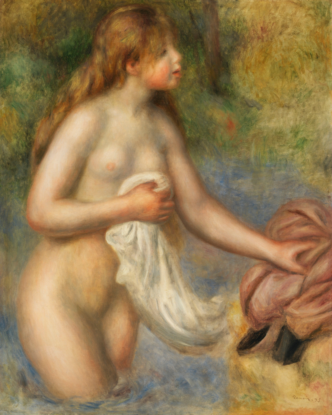 壁紙アート ルノワール フランスの画家 インテリア 絵画 デジタルプリント のり無し 塩化ビニル樹脂系壁紙